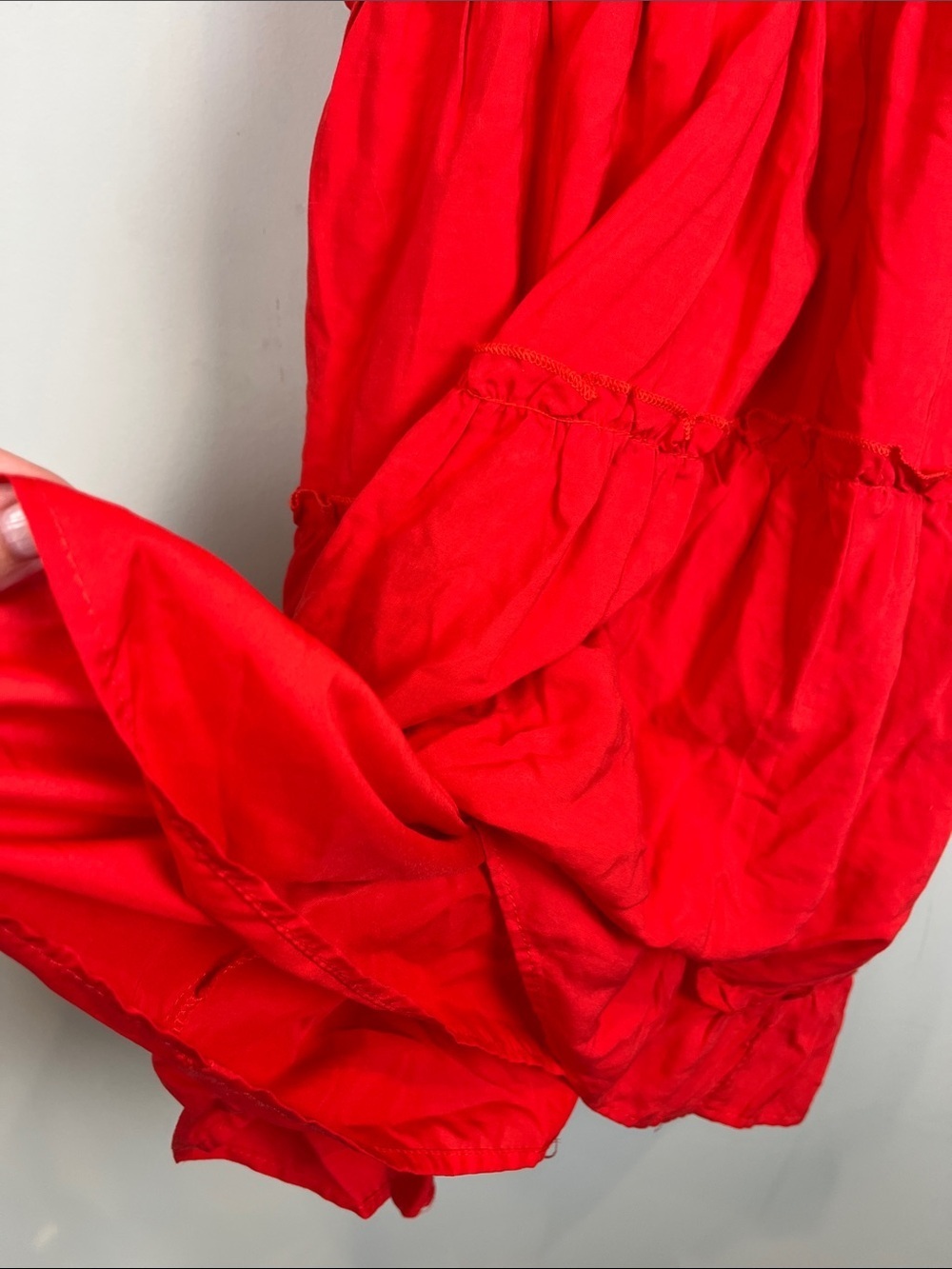 NWT MEROKEETY Halter Neck A-Line Swing Mini Dress Red Size Small - Picture 4 of 8